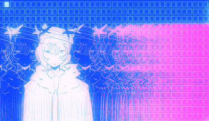 "lost in the sound" art of my original character